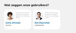 Onze Gebruikers Delen - Modern WordPress-Thema