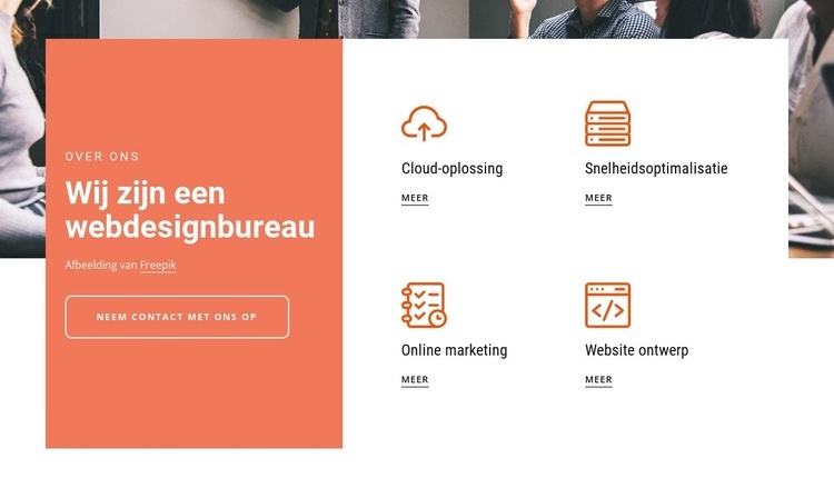 Webdesign voor startups Website Builder-sjablonen