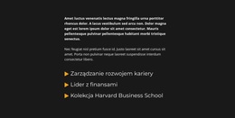 Blok Tekstu I Lista – Motyw WordPressa