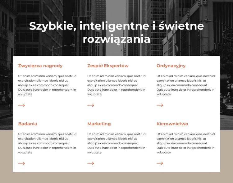 Transformacja strategiczna Szablon witryny sieci Web