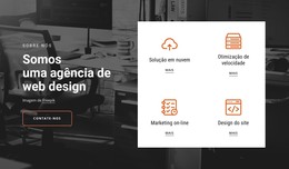 Página Da Web Para Soluções Únicas