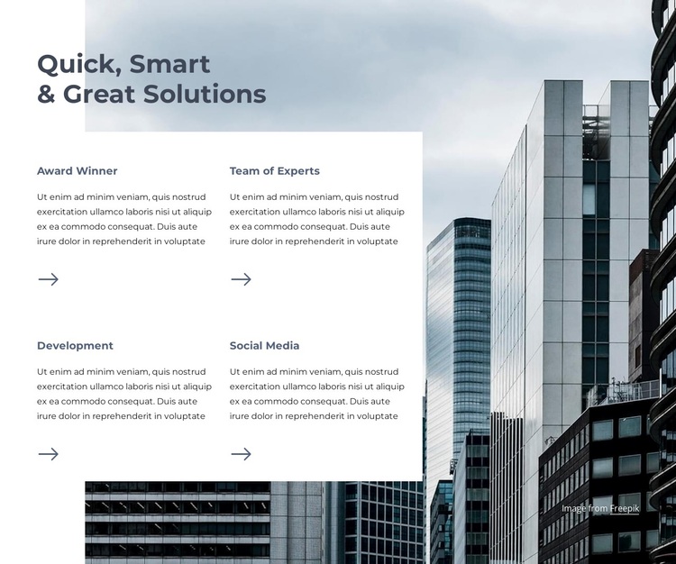 Smart solutions Template