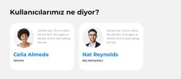 Kullanıcılarımız Paylaşıyor HTML5 Ve CSS3 Şablonu