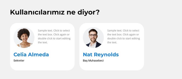 Kullanıcılarımız paylaşıyor Html Web Sitesi Oluşturucu