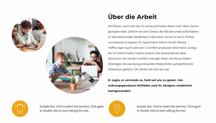 Wie sind die Arbeitstage Website Builder-Vorlagen