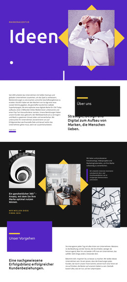 Ideen – Fertiges Website-Design