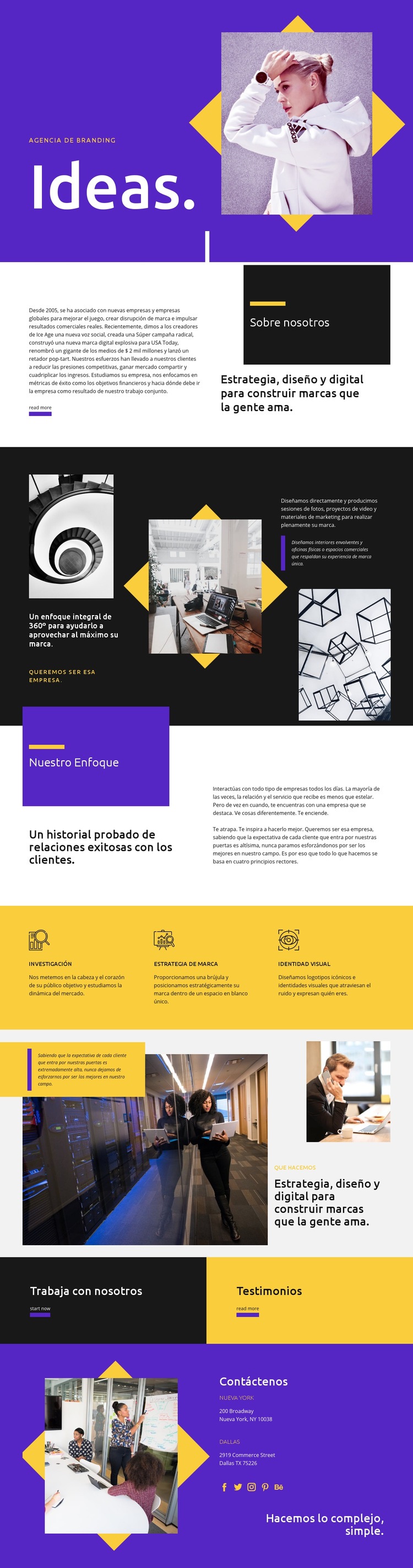 Ideas Plantilla HTML5