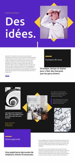 Idées - Modèle HTML5 Moderne