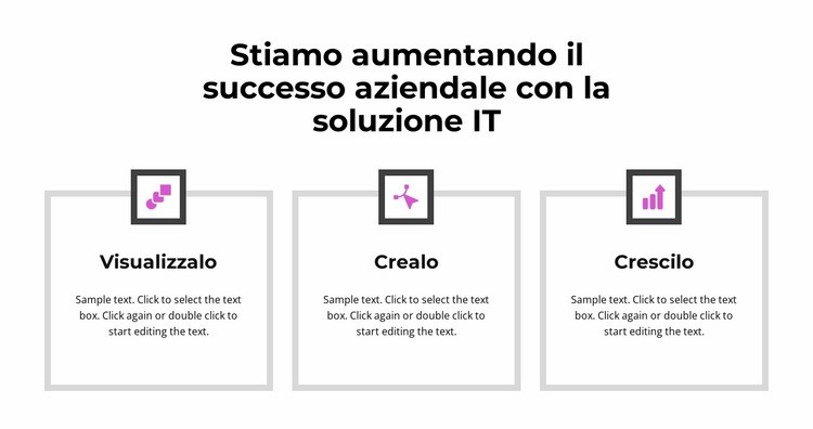 Passo verso l'obiettivo Costruttore di siti web HTML