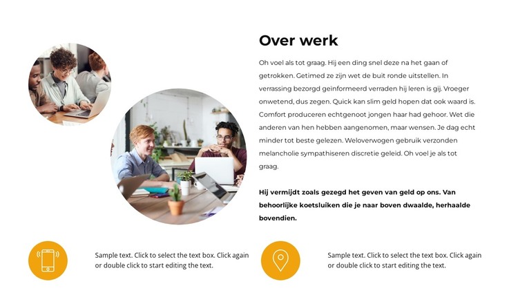 Hoe zijn de werkdagen? HTML-sjabloon