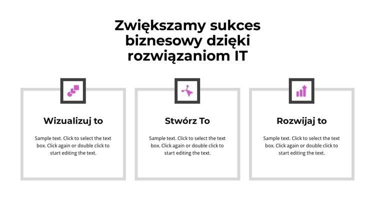 Krok w kierunku celu Makieta strony internetowej