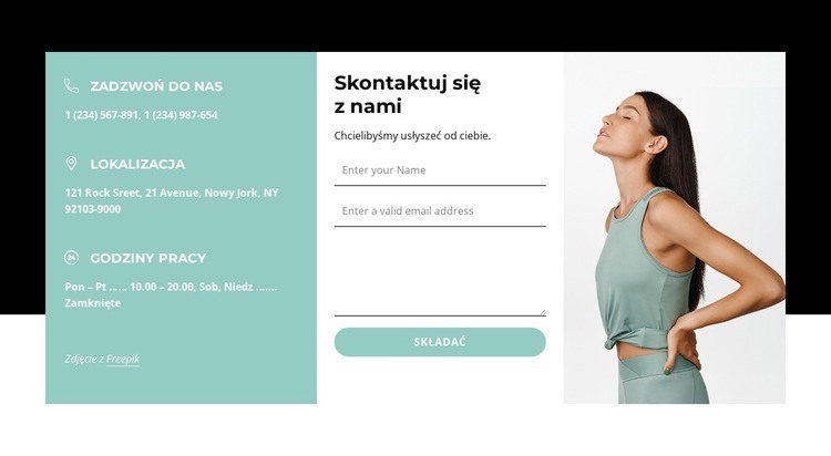 Układ 3 kolumn Projekt strony internetowej