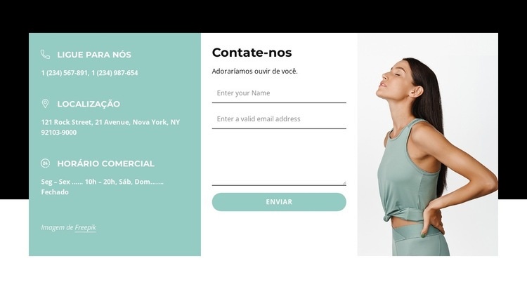 Layout de 3 colunas Construtor de sites HTML