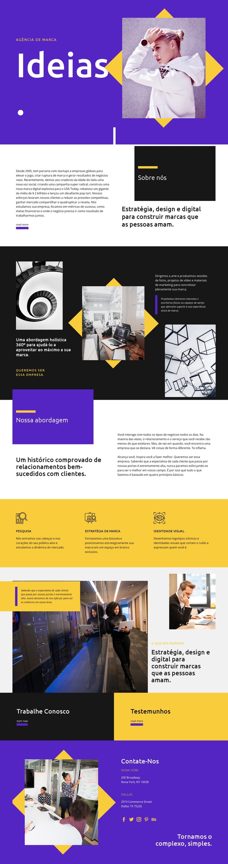 Ideias Design do site