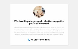 We Will Call You - Create Web Page Mockup