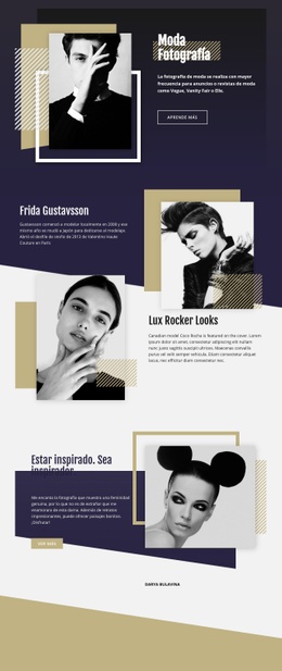 Fotografía De Moda - Tema Personalizado De WordPress