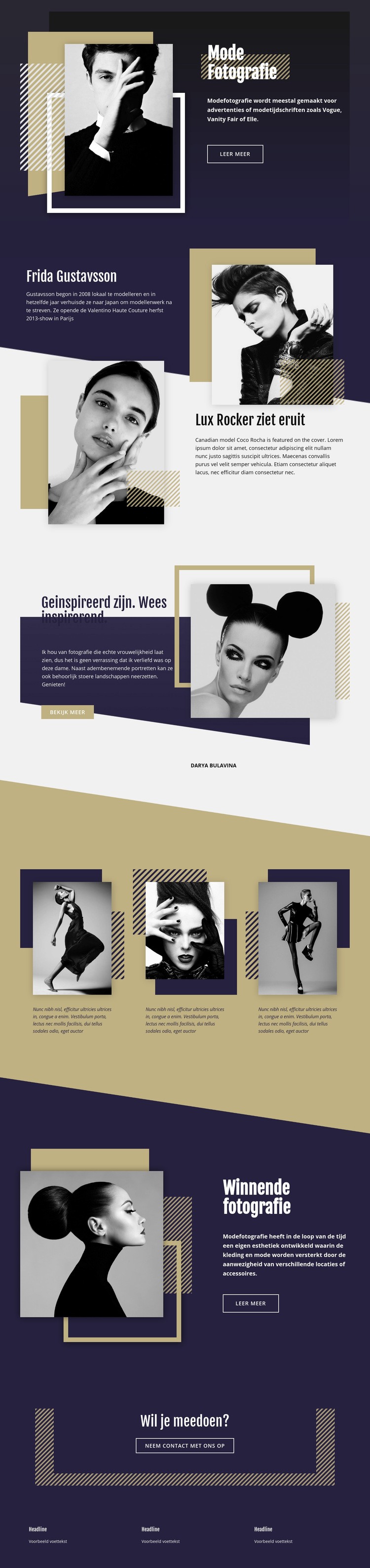 Modefotografie Html Website Builder