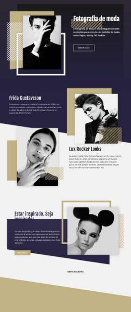 Fotografia De Moda - Tema WordPress Personalizado