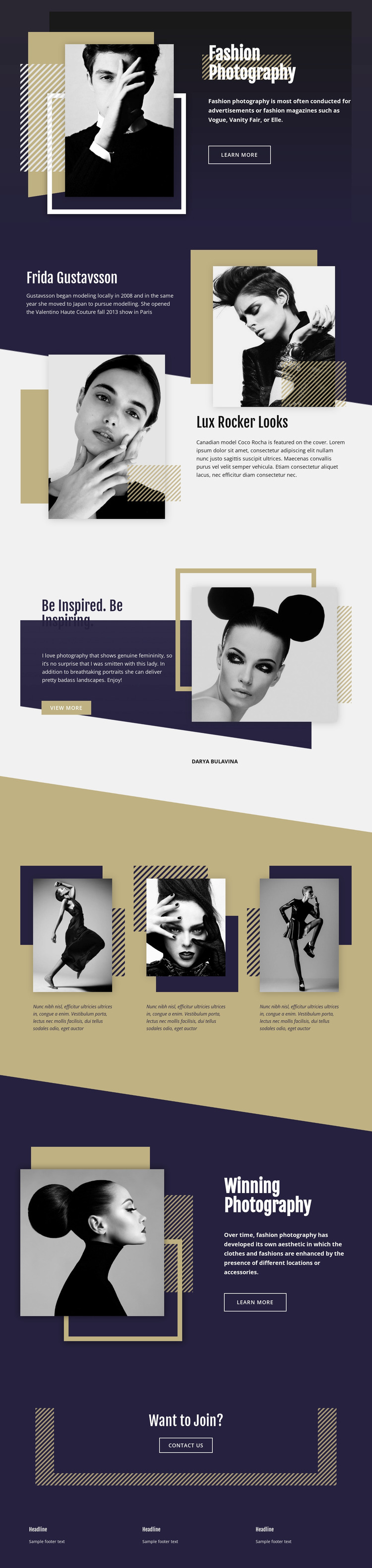 Fashion Photography Website Mockup