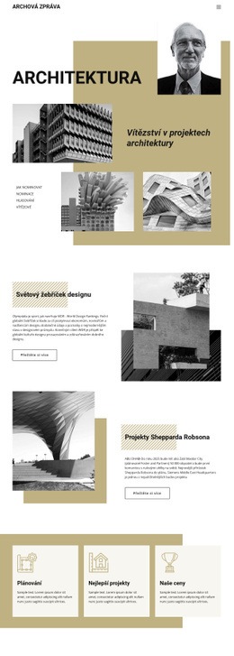 Design Architektury – Šablona Webové Stránky HTML