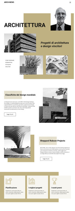 Design Dell'Architettura - Modello Di Pagina Web HTML