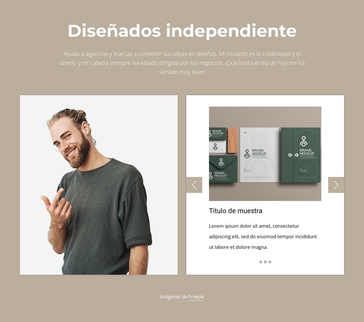 Portafolio brillante Plantilla CSS