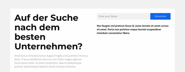 Ungenauigkeiten melden Website Builder-Vorlagen