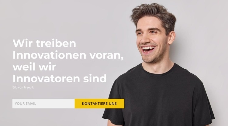 Zukunft in Innovation Landing Page