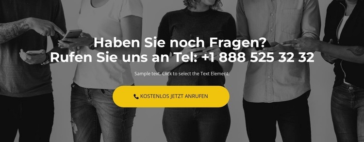 Den Manager rufen Landing Page