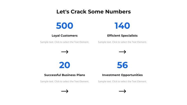 Let's crack some numbers Homepage Design