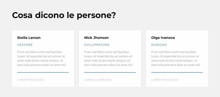 Opinioni contrastanti Costruttore di siti web HTML