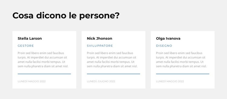 Opinioni contrastanti Modelli di Website Builder