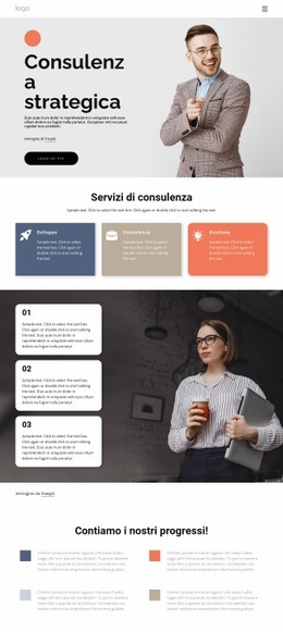 Mockup Di Sito Web Esclusivo Per Consulenza Globale