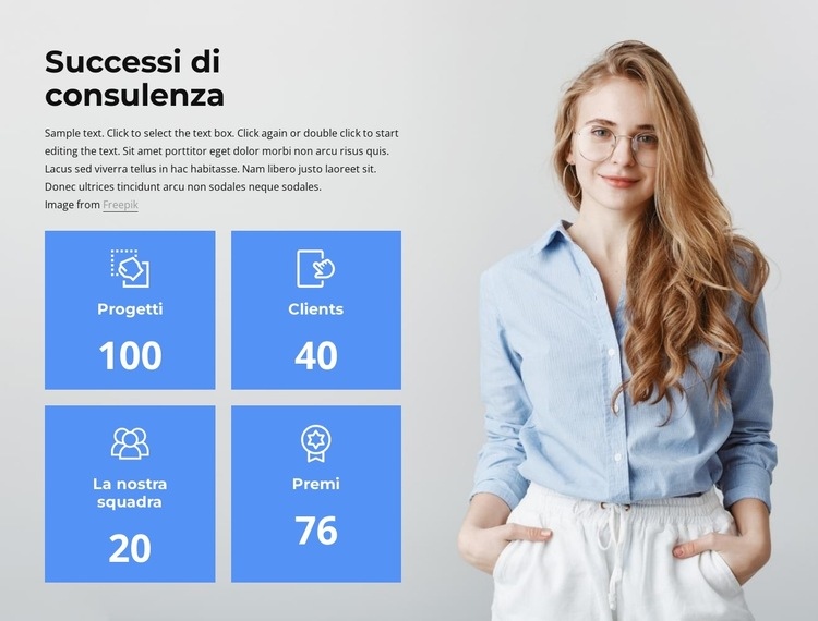 Lavoro di successo Modello HTML5