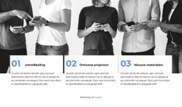 Drie Stappen Om Te Beginnen -Klaar Voor Gebruik Websitemodel