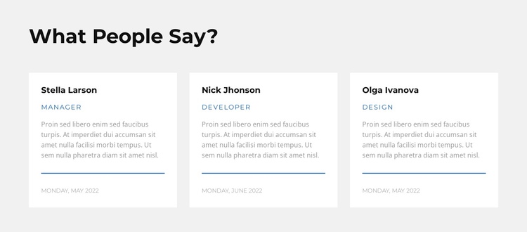 Contrasting opinions One Page Template