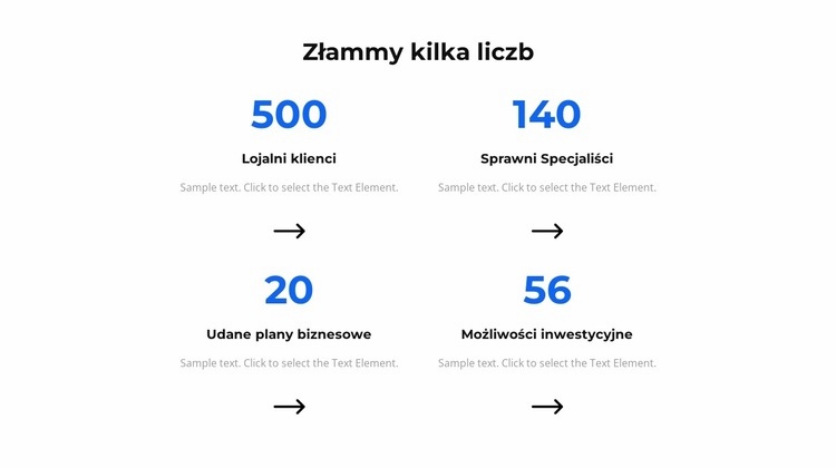 Złammy kilka liczb Szablony do tworzenia witryn internetowych