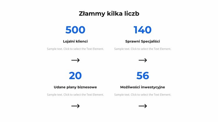 Złammy kilka liczb Szablon jednej strony