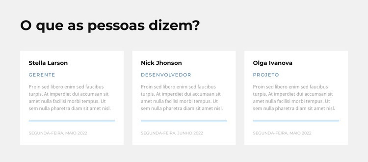 Opiniões contrastantes Landing Page