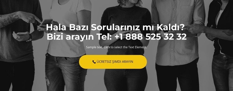 Çağrı yöneticisi HTML5 Şablonu