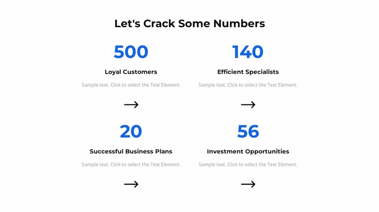 Let's crack some numbers Website Builder Templates