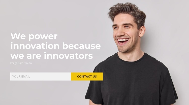 Future in innovation Landing Page