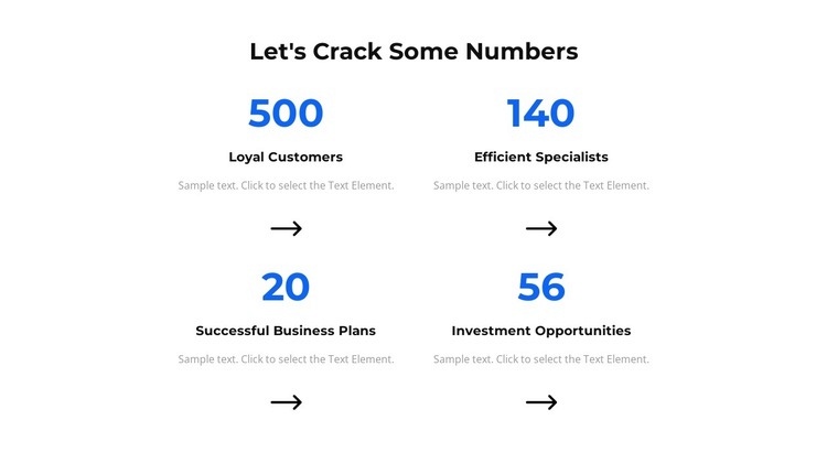 Let's crack some numbers Wix Template Alternative