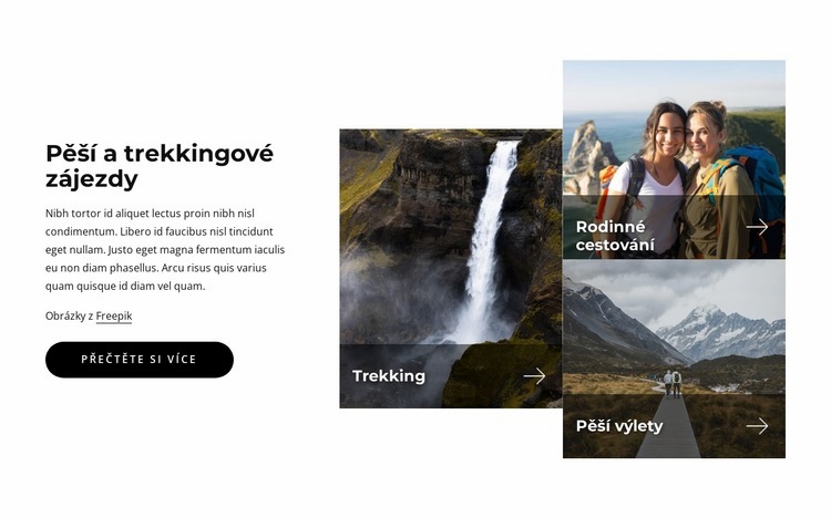Trekingové zájezdy Šablona HTML
