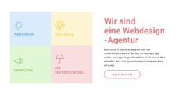 Kostenloses CSS-Layout Für Wir Sind Spezialisiert Auf Digitales Marketing