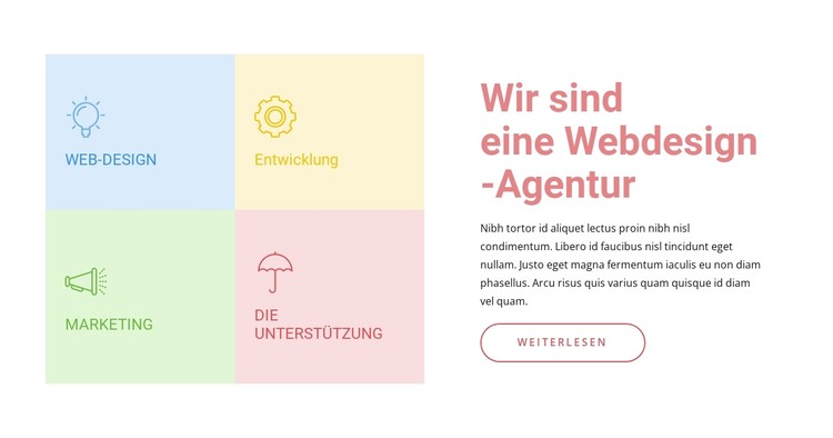 Wir sind spezialisiert auf digitales Marketing CSS-Vorlage