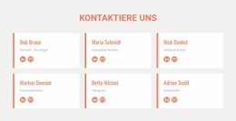 Teammitglieder - Mobile Zielseite