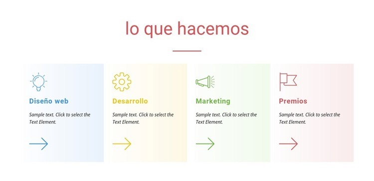 Diseñando y desarrollando Página de destino