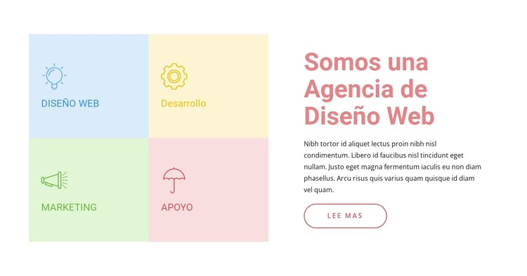 Nos especializamos en marketing digital Plantilla CSS