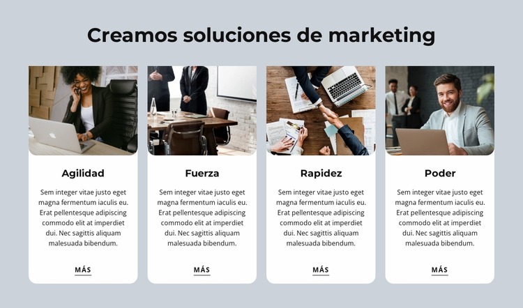 Soluciones de marketing Plantilla Joomla